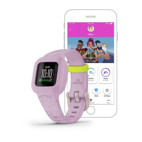 Garmin vivofit jr. 3 Vijolična roža z nastavljivim paščkom Pametna ura