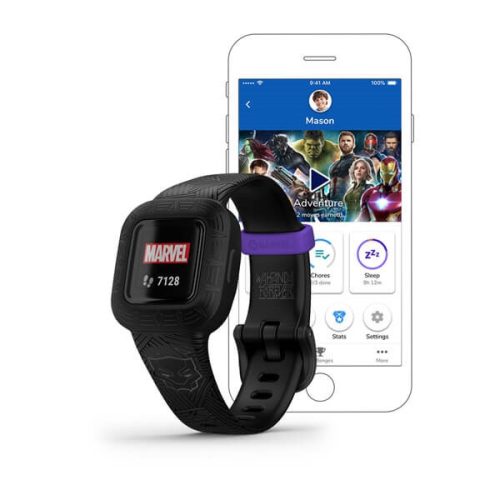Garmin vivofit jr. 3 Black Panther z nastavljivim paščkom Pametna ura