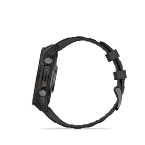 Garmin fenix 8 47mm AMOLED Sapphire, ogljikovo sivi DLC-titan, črno/temno sivi silikonski pašček (ED XD) Pametna ura