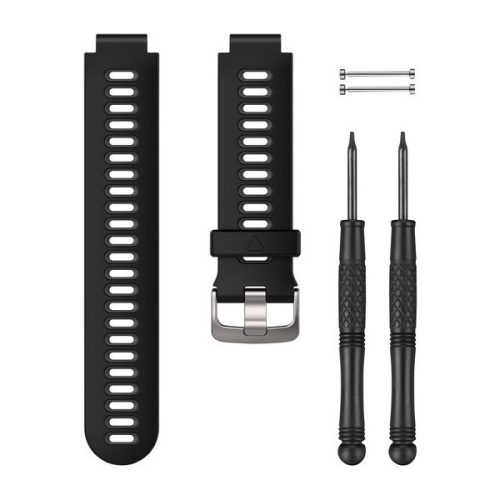 Pašček za uro za Garmin FR 735 črno/sivo pametno uro