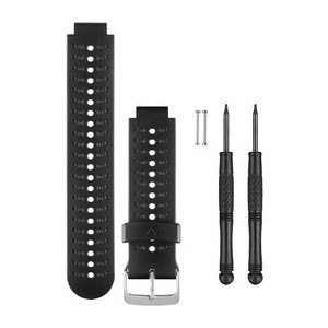Pašček za uro Garmin Forerunner 235 črno/siv, črno-siv silikonski pašček za pametno uro