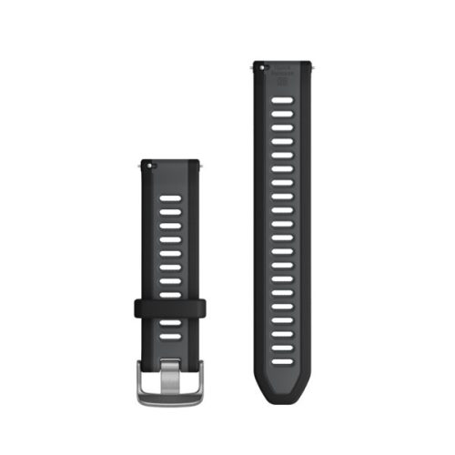Pas ura Garmin 20 mm. Črno-siv (Hitro sproščanje) za Forerunner 165