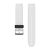 Pašček za uro Garmin 22 mm bel silikon, srebrna zaponka (QuickFit) za Approach S60