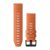 Pas ure Garmin 26 mm oranžen silikon, črna zaponka (QuickFit) za Fenix 6X
