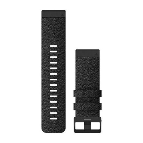 Pas ura Garmin 26 mm črno najlonsko, črna zaponka (QuickFit) za Fenix 6X