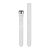 Pas za uro Garmin 26 mm bel silikon, črna zaponka (QuickFit) za Fenix 6X, 3-delna ura