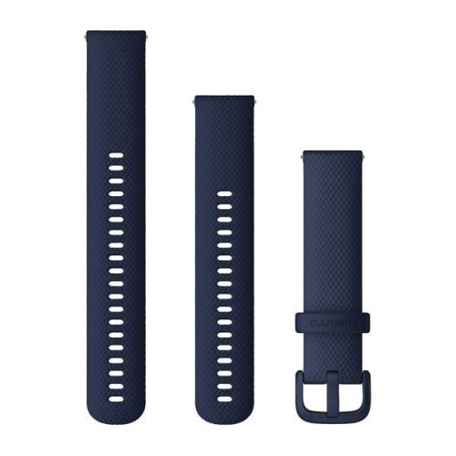 Pas ura Garmin 20 mm temno modra (Navy) silikon, temno modra zaponka (Quick Release) za pametno uro