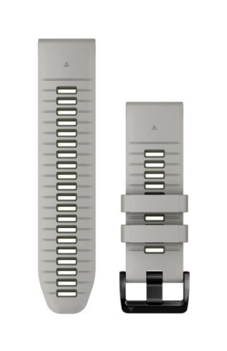 Pas ura Garmin 26 mm siva/mahagonijasto zelena silikonska (QuickFit) za pametno uro
