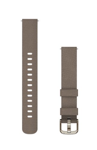 Pas ura Garmin Lily 2 14mm najlon, kava, kremno-zlata zaponka (110-175mm) za pametno uro