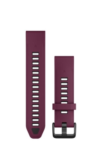 Pas ura Garmin 20 mm bordo/graphitno s silikonom (QuickFit) za pametno uro