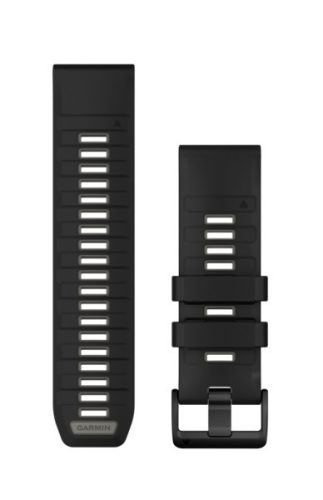 Zapestnica Garmin 26 mm črna/siva silikon (QuickFit) za pametno uro