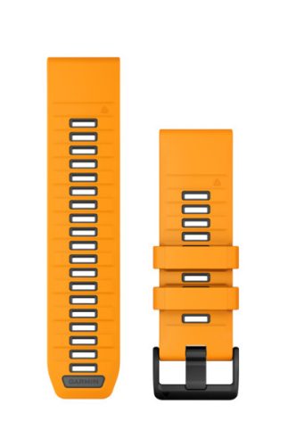 Zapestnica Garmin 26 mm oranžno/grafitno silikonska (QuickFit) za pametno uro