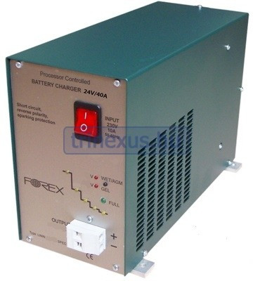 Polnilec baterij 24V -40A samodejni FRX