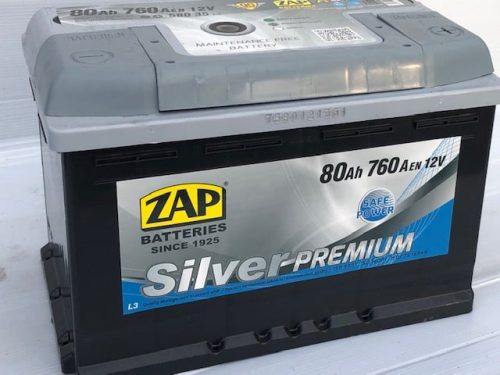 Baterija ZAP Silver Premium 80 Ah