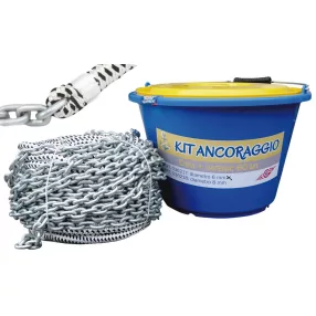 Sidrni komplet 50 m 12 mm vrv/ 10 m 6 mm veriga