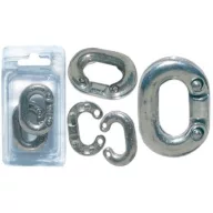 Odprto galvanizirano člen verige 6 mm
