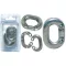 Odprto galvanizirano člen verige 6 mm