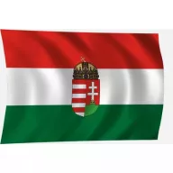 Madžarska grbovna zastava 30 x 20 cm