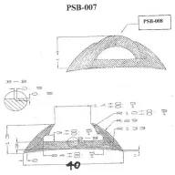 Gumijasti profil TPE PSB007 bel SOL