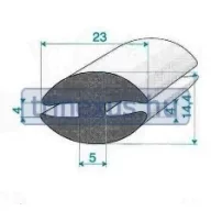 EPDM gumijasti profil H-profil stekleni sponki SOL