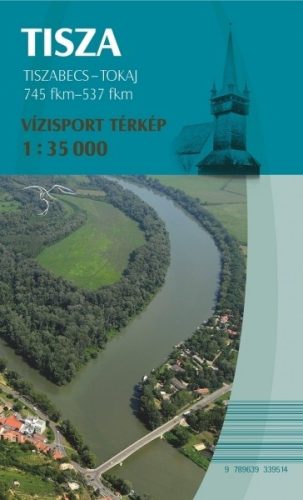 Knjiga, karta Tisza Tiszabecs -Tokaj