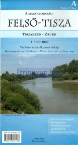 Knjiga, karta Upper Theiß Tiszabecs-Zsurk