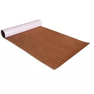 Talna obloga za čoln tik-črna 240x90x0,6 cm