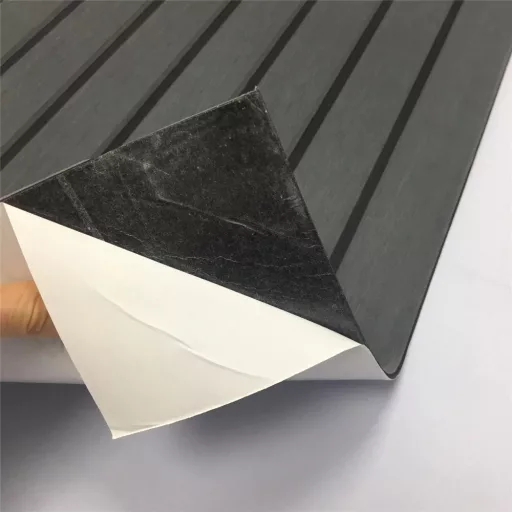 Temno sivo-črta tla za čoln 240x90x0,6 cm