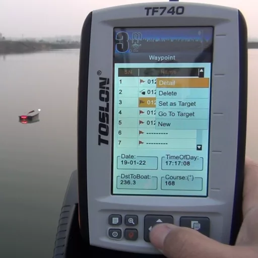 Toslon TF 740 ribica za hranjenje z iskalnikom rib