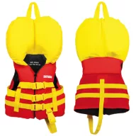   Otroška plavalna jopič Airhead z rdeče-rumenim ovratnikom 0-13 kg