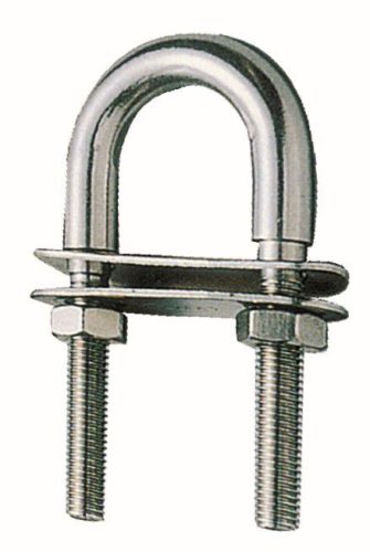 Vlečna zanka 8X90mm U-oblikovana iz nerjavečega jekla