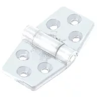 Plastični tečaj raven bel 70x40 mm