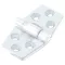 Plastični tečaj raven bel 70x40 mm