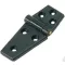 Plastični tečaj raven črn 98x40 mm
