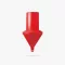 Cilindrična rdeča oznaka plovca 74 cm CTR