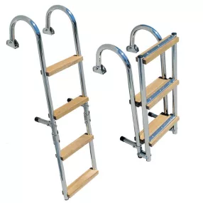   Lestev za čoln 5 stopinj iz nerjavečega jekla 110 x 24,5 cm