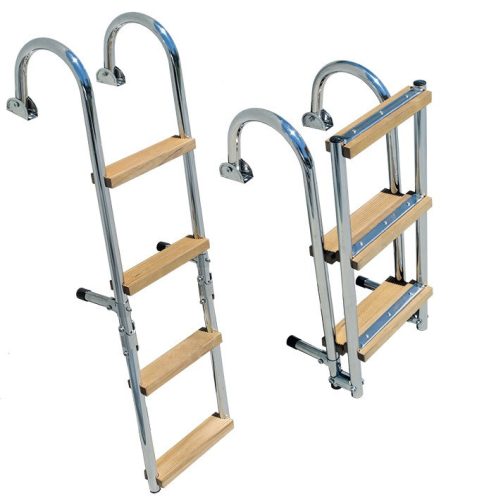 Lestev za čoln 5 stopinj iz nerjavečega jekla 110 x 24,5 cm