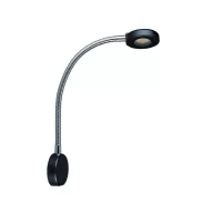 LED olvasólámpa USB töltőaljzattal fekete EVA