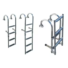   Stopnišče za čoln 5 stopinj iz nerjavečega jekla Viper 115x25 cm