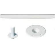 Noga mize z nosilcem, bela aluminijasta 700 mm