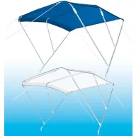Biminidach z 3 vejami modro 180x200x140 cm