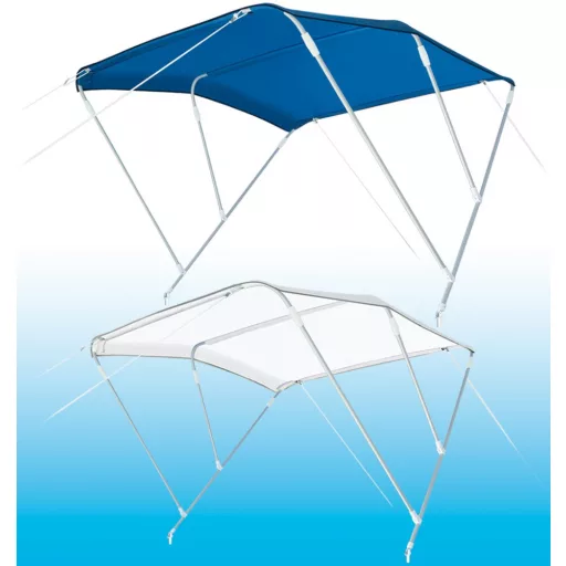 Biminidach z 3 vejami modro 180x200x140 cm