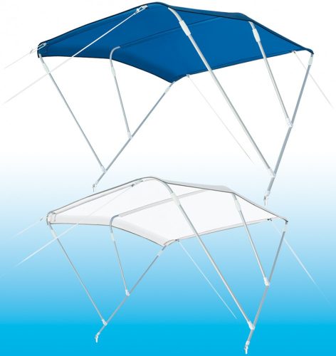 Biminidach z 3 vejami, belo, 180x130x140 cm