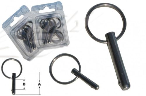 Varnostna zaponka z obročem blister 5/14 mm 4 kosi