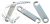 Napenjalec vrvi 4 mm 4 kosa/komplet blister