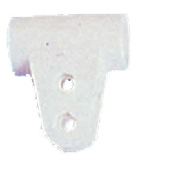 Samozapiralni konec cevi Bimini 20 mm, plastičen, bel