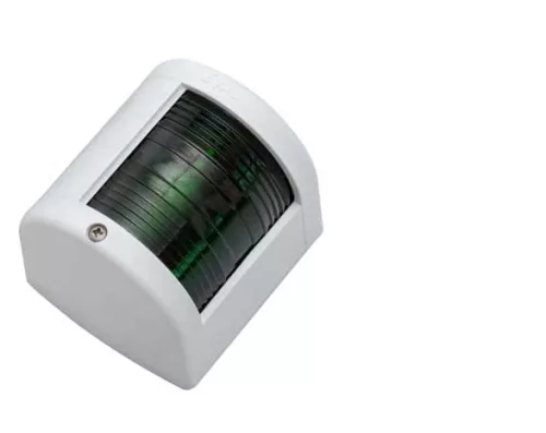 Svetlo zelena LED 112,5° v belem ohišju iz EVA