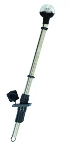 Okrogla bela podplatna plošča premera 54 cm z označeno belo