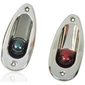   Svetla stran v zeleni in rdeči barvi para, iz nerjavečega jekla