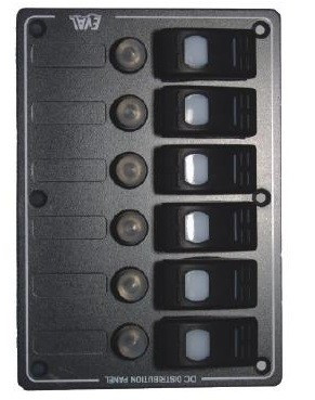 Nadzorna plošča z 6 enotnimi LED diodami
